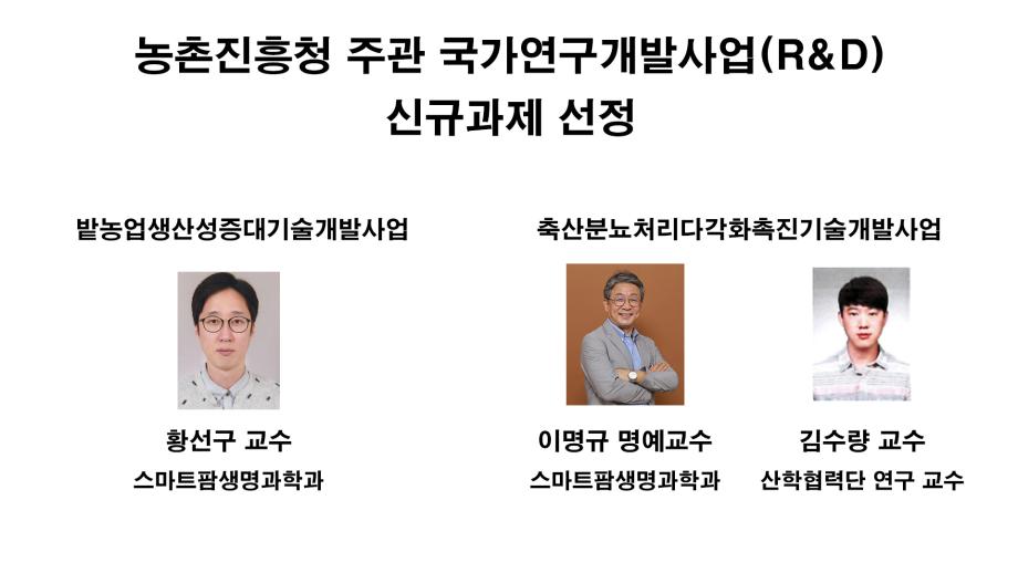 상지대, 농촌진흥청 R&D 과제 3건 선정... 농업-환경 기술력 입증