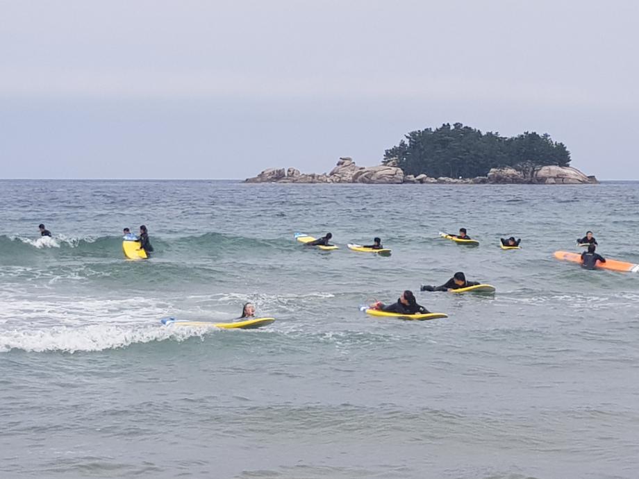 체육학전공 야외활동 수업 &#39;서핑&#39; 6