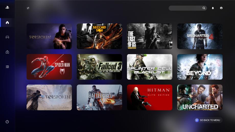 Project - PLAYSTATION 6, UXUI Design 이미지