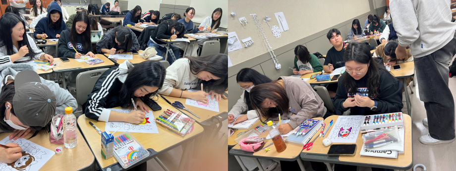 상지대학교 유아미술교육 수업 살짝 들여다보기-미술감수성이 자라나요! 5