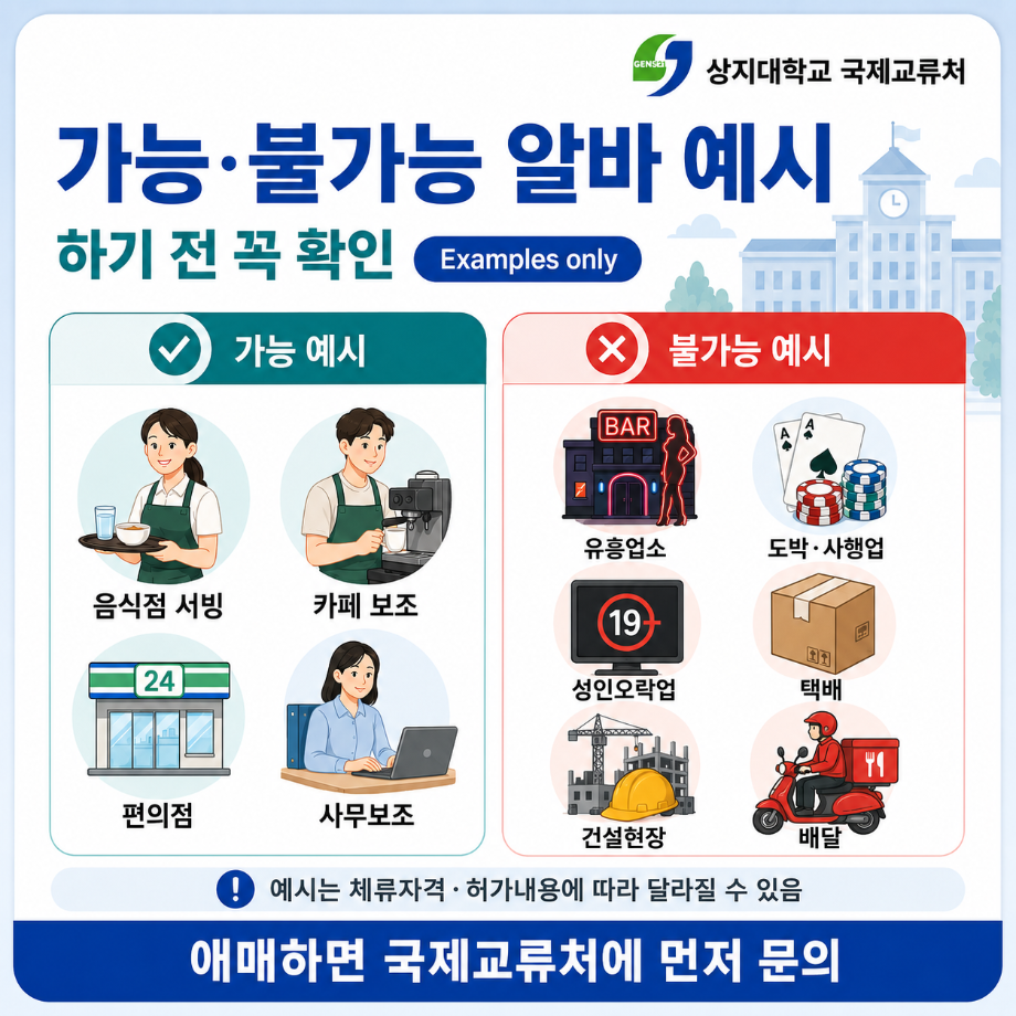 외국인 유학생 시간제취업 신청 안내  外国留学生兼职就业申请指南  Part-Time Employment Guidelines for International Students 11