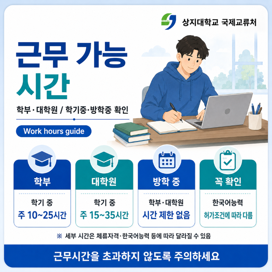 외국인 유학생 시간제취업 신청 안내  外国留学生兼职就业申请指南  Part-Time Employment Guidelines for International Students 16